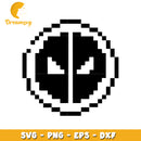 Deadpool Pixel Art SVG PNG EPS DXF
