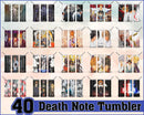 Death Note Tumbler - Death Note PNG - Tumbler design - Digital download