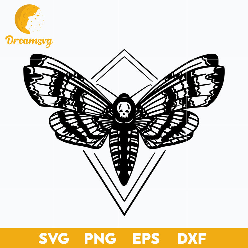 Death's Head Hawkmoth Halloween svg, Halloween svg, png, dxf, eps digital file.