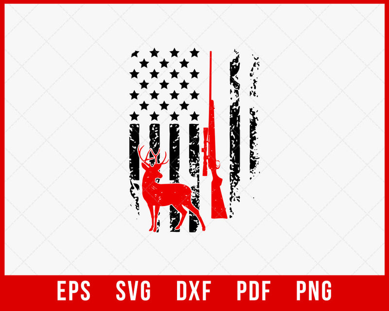 Deer Hunting Patriotic Alaska Magazine SVG Cutting File Instant Download