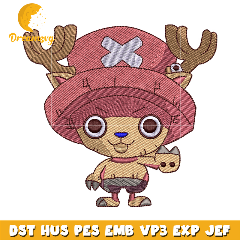 Tony Chopper embroidery design