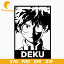 Deku My Hero Academy Svg, Midoriya Izuku Svg, Deku Hero Svg, My Hero Academy Svg, file for cricut, Anime svg, png, eps, dxf digital download