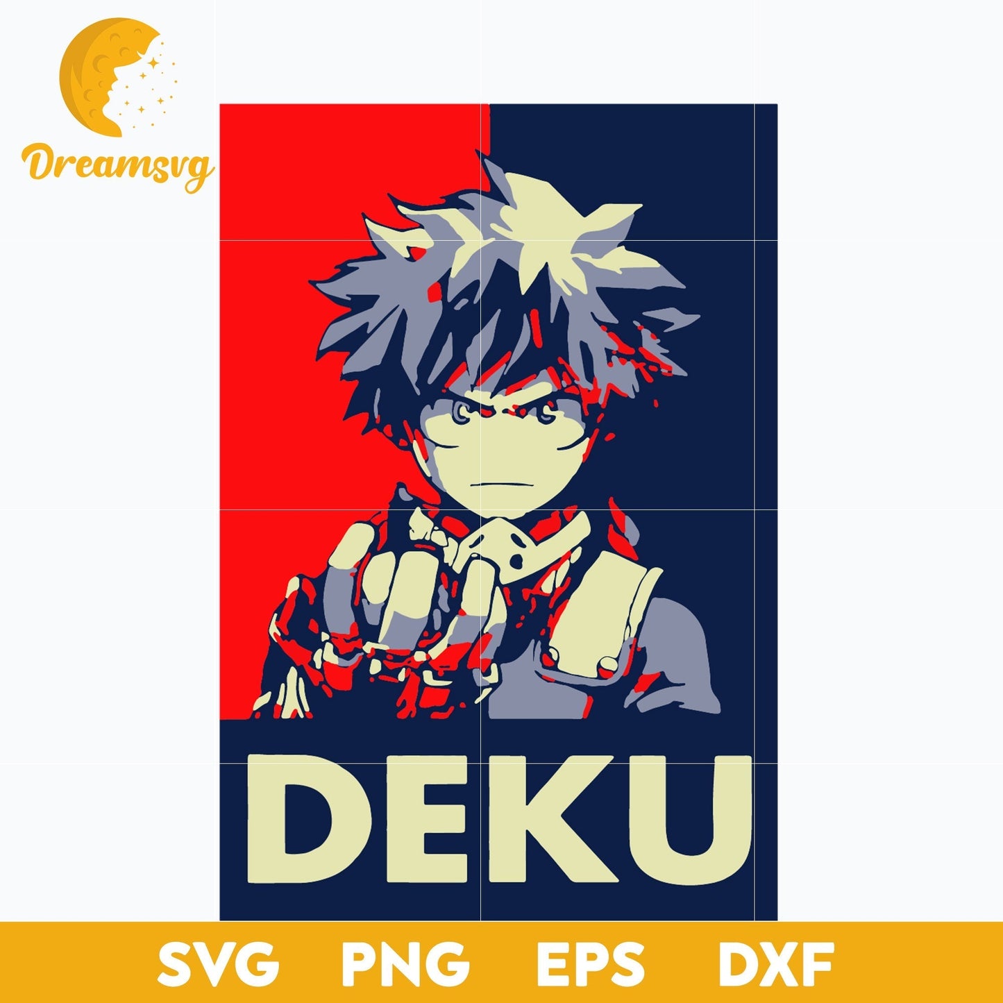 Deku SVG, Izuku SVG, My Hero Academia SVG, file for cricut, Anime svg, png, eps, dxf digital download