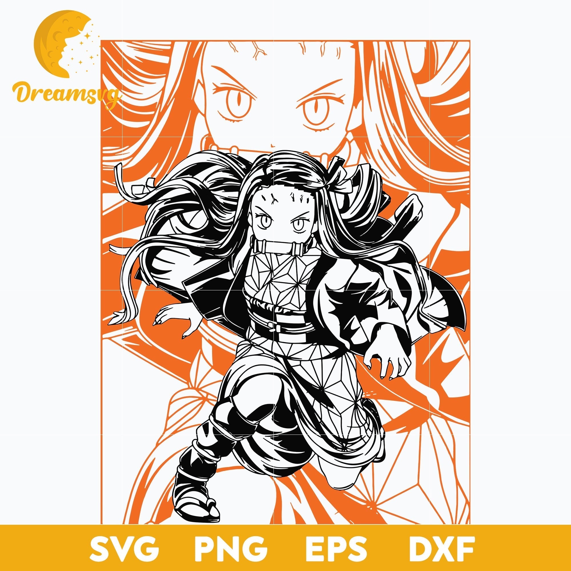 Demon Slayer Nezuko Svg, Nezuko Kamado Svg, Kimetsu No Yaiba Svg, Japa