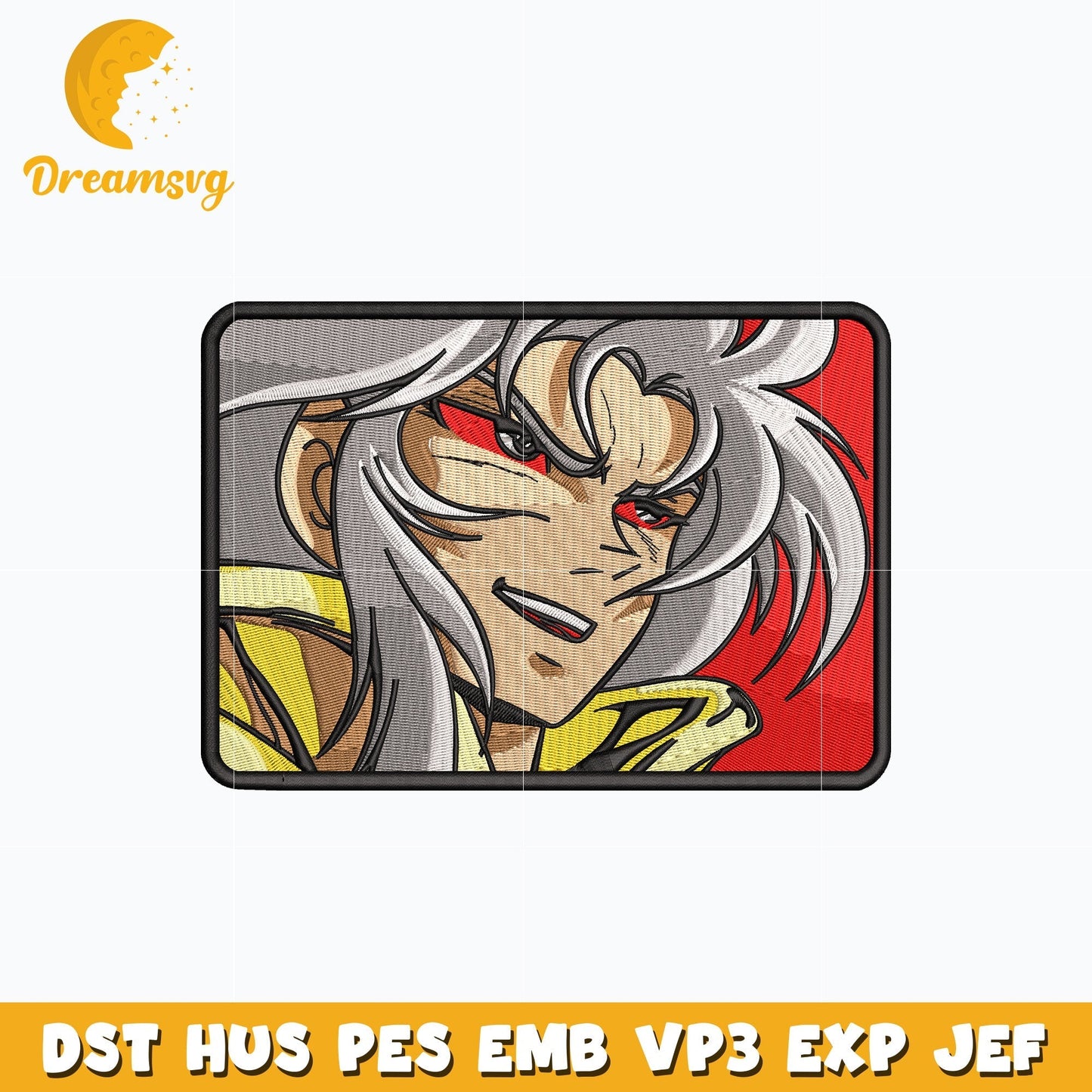 Gemini saga evil embroidery design