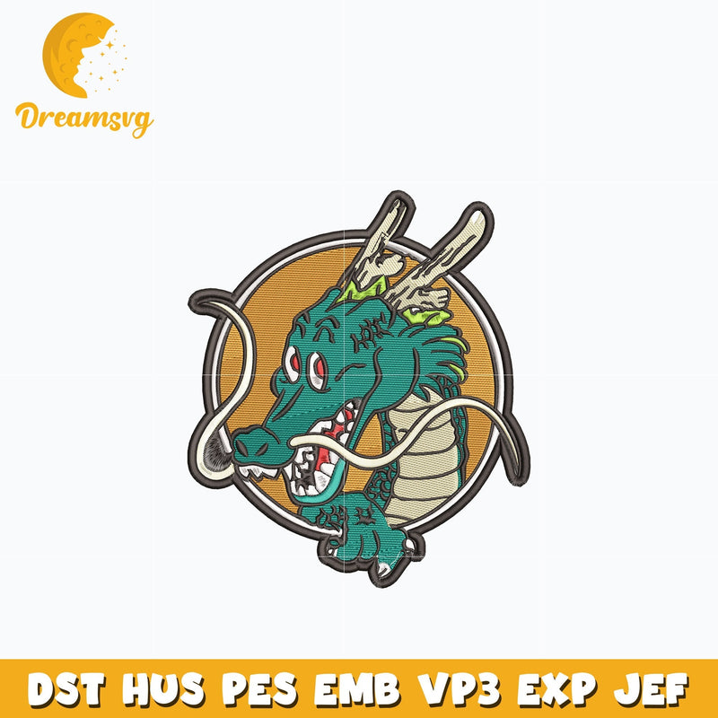 Shenron chibi embroidery design