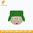Kyle Broflovski face embroidery design