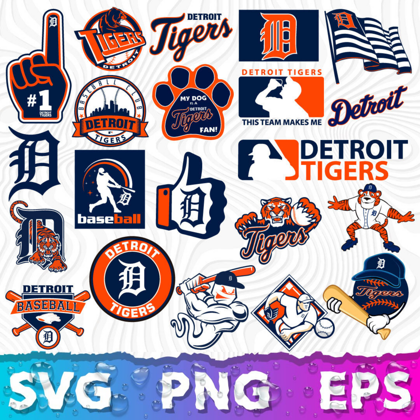 Detroit Tigers Logo SVG, Detroit Tigers PNG Logo Transparent, SVG Cut Files For Cricut / Silhouette