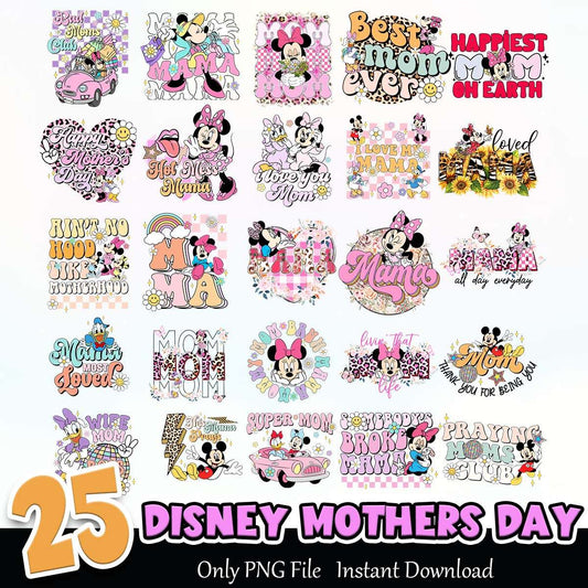 Disney Mother’s Day PNG Bundle Sublimation Instant Download