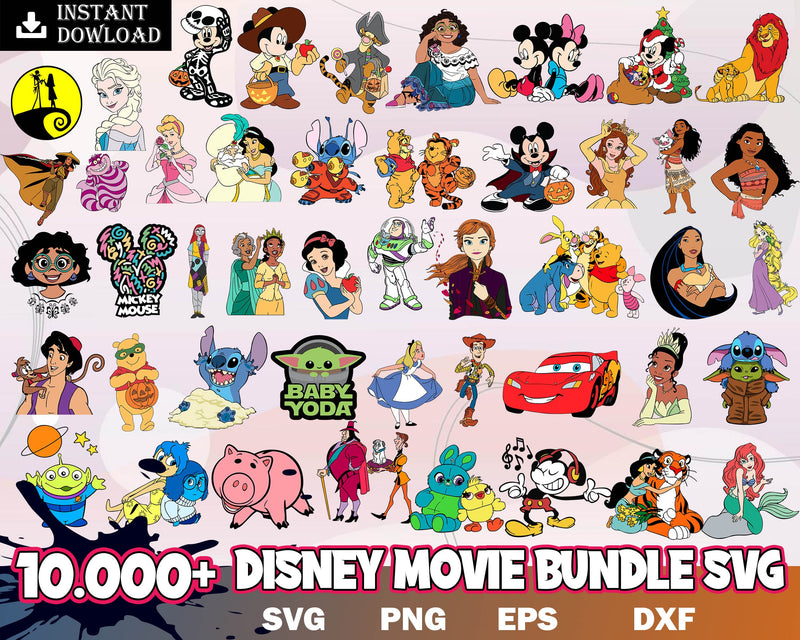 10000+ Disney Princess SVG, Disney princess bundle svg, Disney frozen 2 svg, mermaid svg, moana svg, ariel svg, cinderella svg, digital dowload