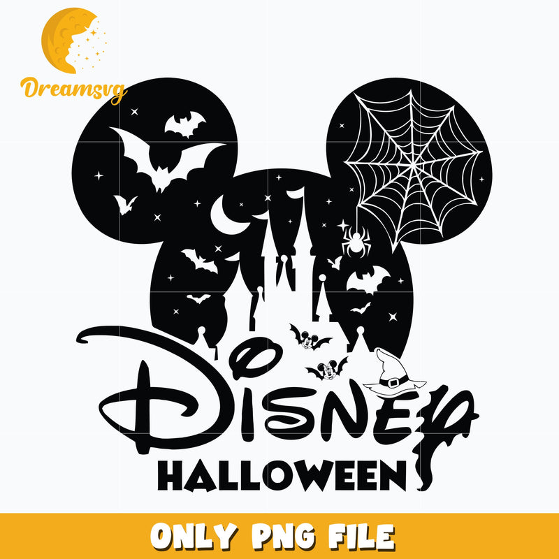 Disney Castle Mickey Mouse halloween png, Halloween png, Digital download