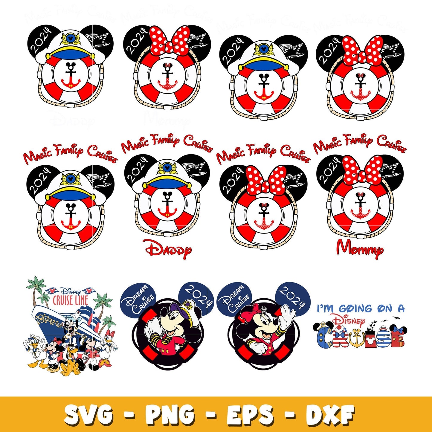 Mickey magic family cruise svg bundle, Disney cruise svg, Disney svg