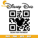 Disney Dad QR Code SVG PNG EPS DXF