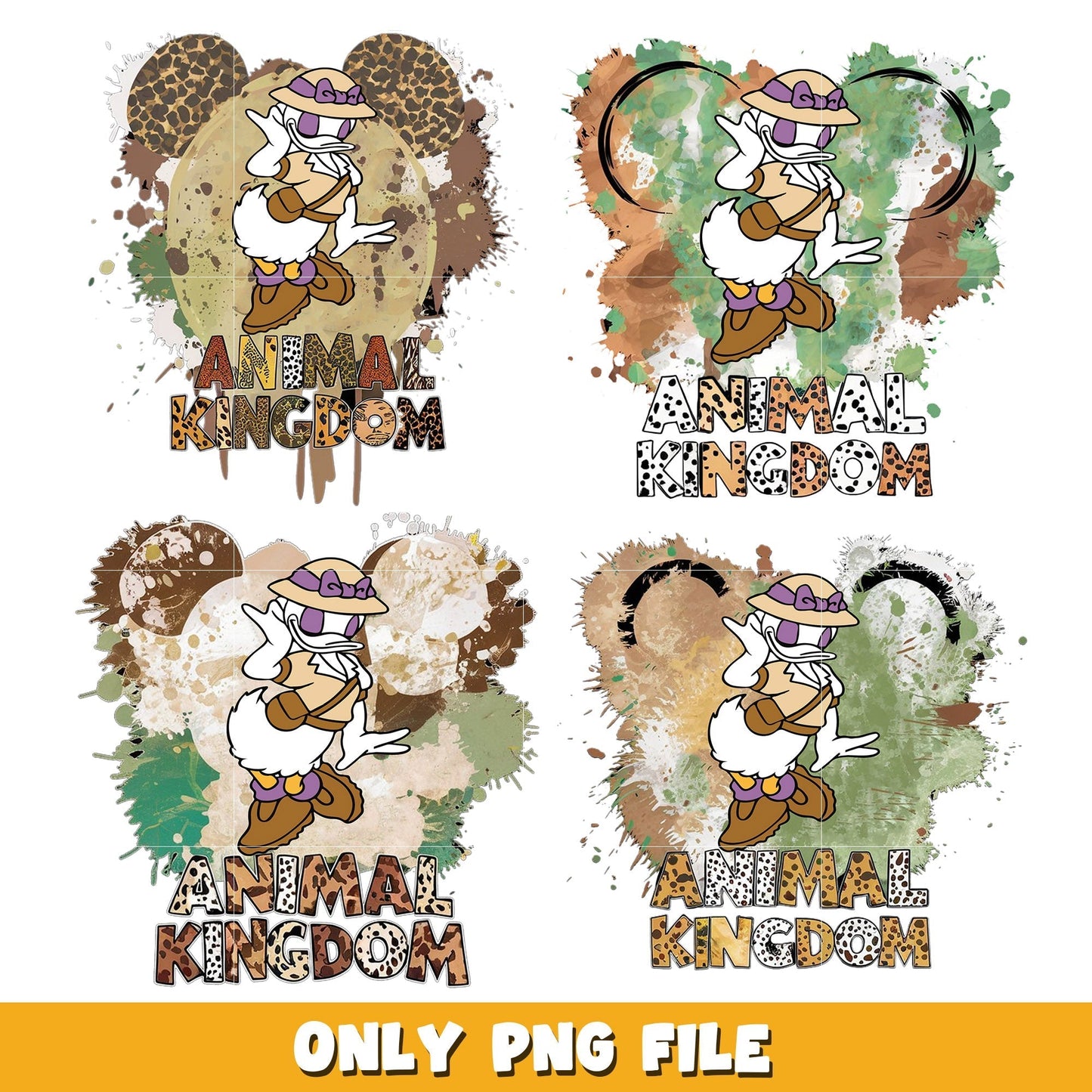 Disney Daisy animal kingdom bundle png, Disney cartoon png, Digital download