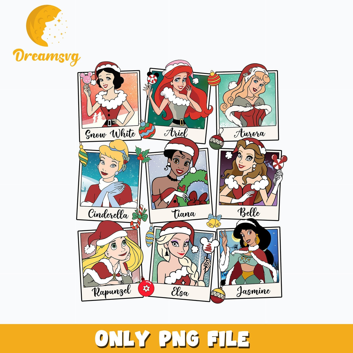 Disney Princess Merry Xmas png.