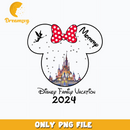 Minnie mommy disney family vacation 2024 png
