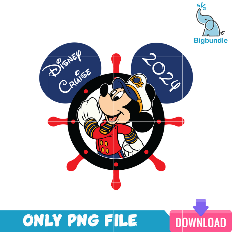 Disney Cruise 2024 Mickey Mouse PNG