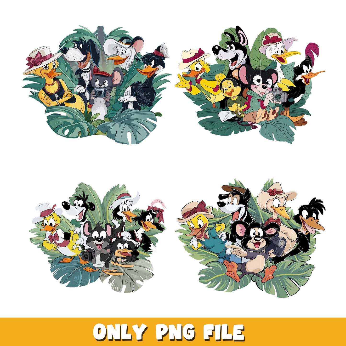 Disney animal bundle png,  Disney cartoon png, Digital download