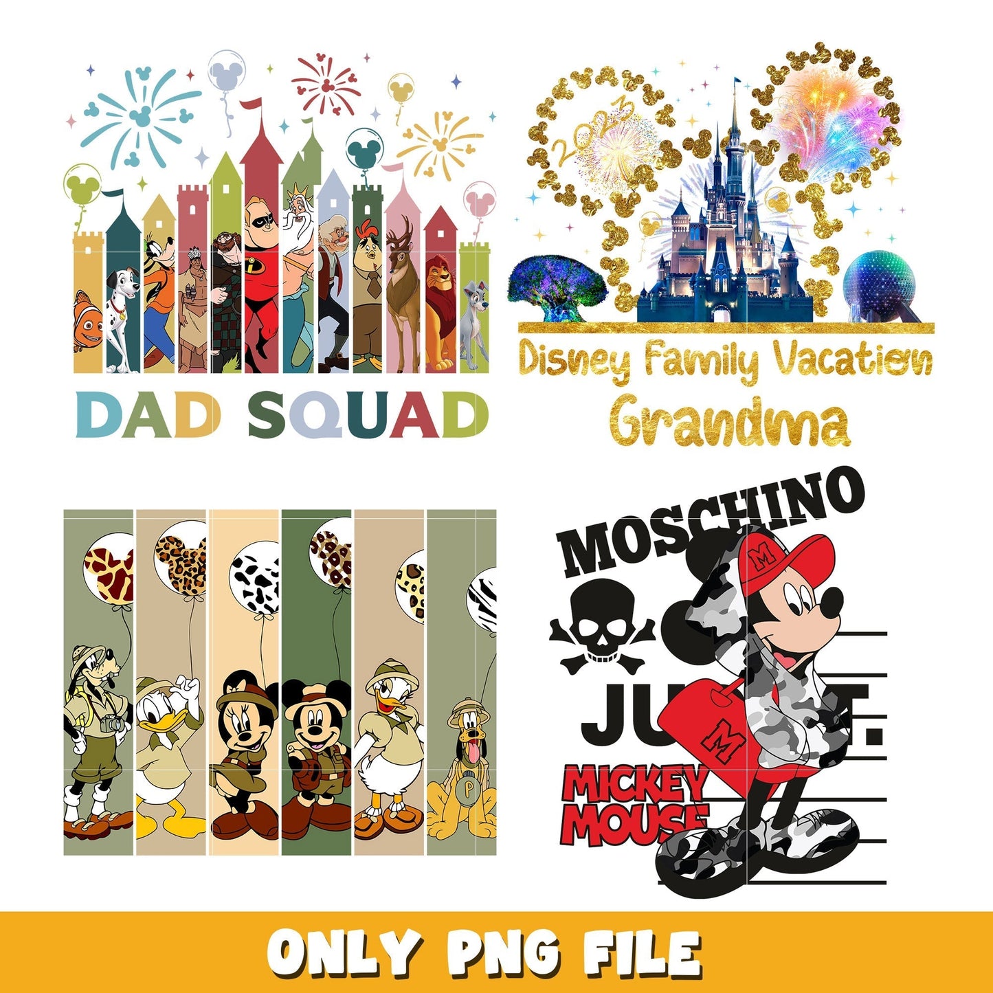 Disneyland and friends bundle png,  Disney cartoon png, Digital download
