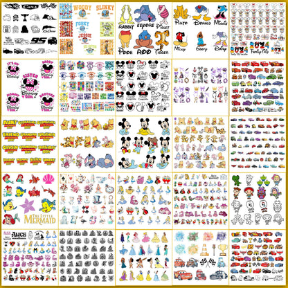 Ultimate 8000+ Design Disney Svg Bundle Disney Characters Clipart Bundle Disney Silhouette Vectors Svg Cut Files Digital Bundle (2025 Version)