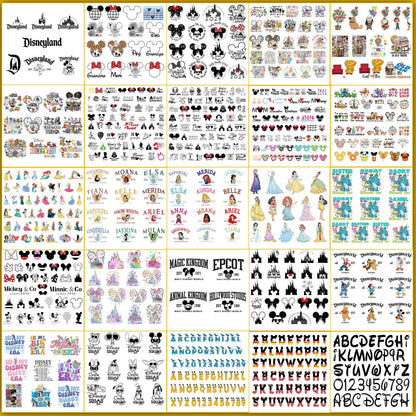 Ultimate 8000+ Design Disney Svg Bundle Disney Characters Clipart Bundle Disney Silhouette Vectors Svg Cut Files Digital Bundle (2025 Version)
