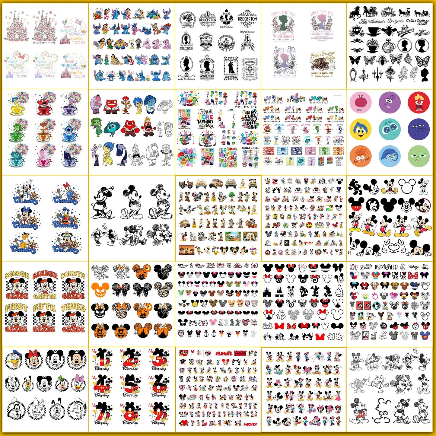 Ultimate 8000+ Design Disney Svg Bundle Disney Characters Clipart Bundle Disney Silhouette Vectors Svg Cut Files Digital Bundle (2025 Version)