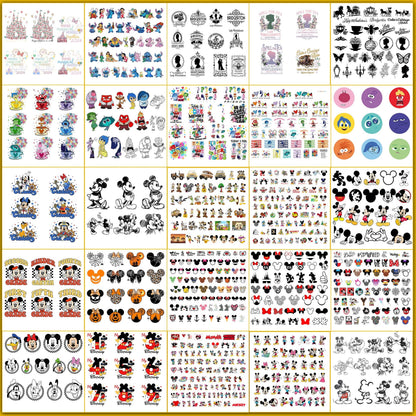 Ultimate 8000+ Design Disney Svg Bundle Disney Characters Clipart Bundle Disney Silhouette Vectors Svg Cut Files Digital Bundle (2025 Version)