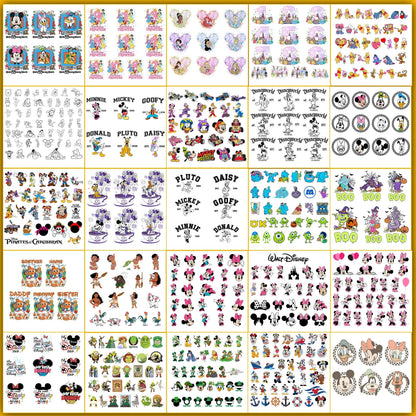 Ultimate 8000+ Design Disney Svg Bundle Disney Characters Clipart Bundle Disney Silhouette Vectors Svg Cut Files Digital Bundle (2025 Version)