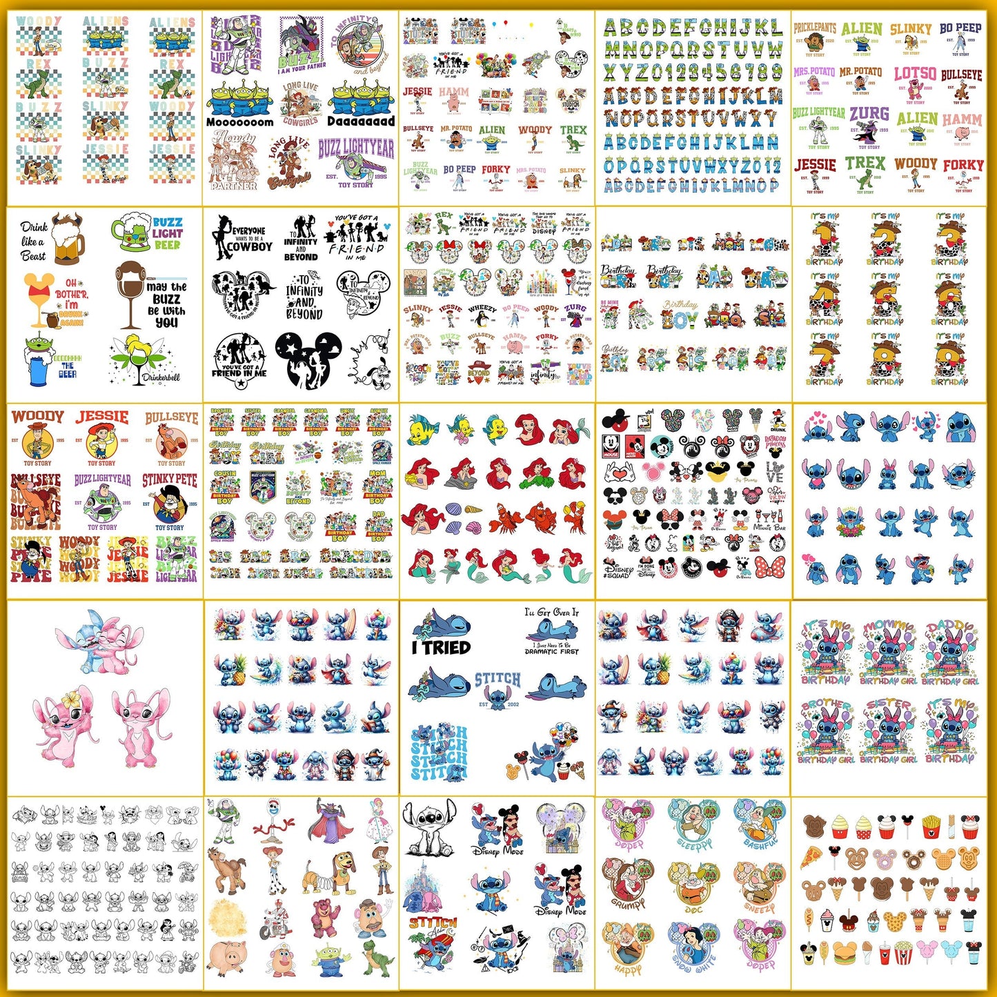 Ultimate 8000+ Design Disney Svg Bundle Disney Characters Clipart Bundle Disney Silhouette Vectors Svg Cut Files Digital Bundle (2025 Version)