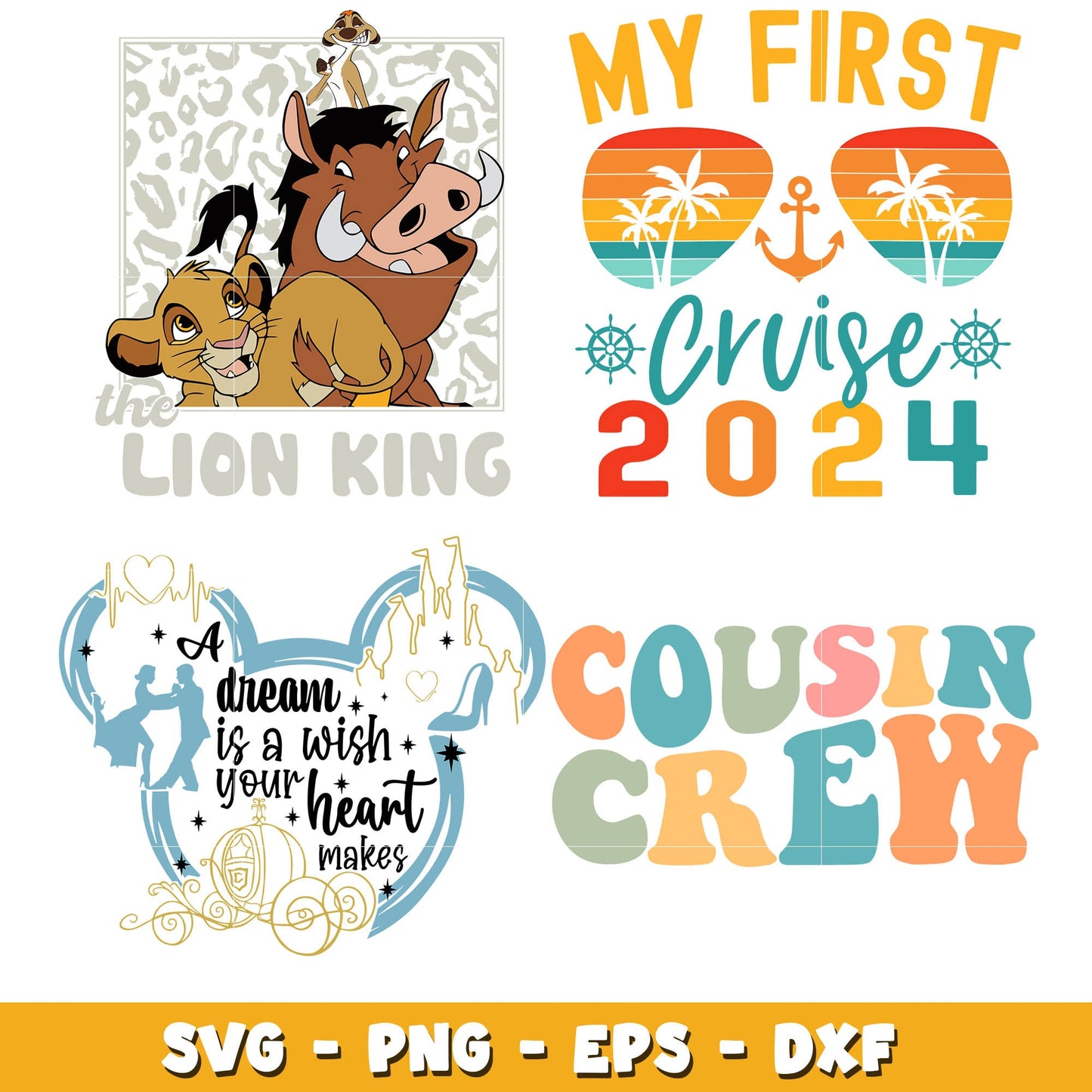 Disney my first cruise 2024 svg bundle, Disney cruise svg, Disney svg