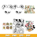 Mickey And Friends Classic bundle svg, Disney svg, Digital download