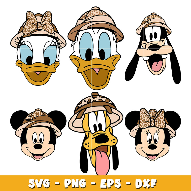 Mickey And Minnie Animal Kingdom bundle svg, Disney svg, Digital download