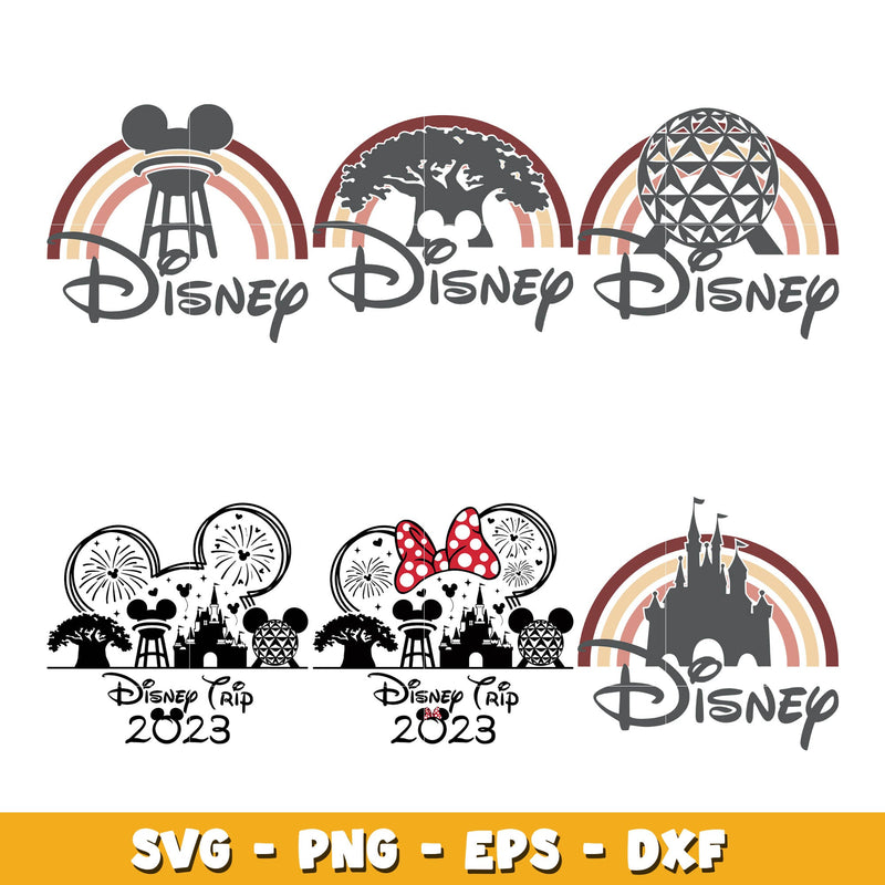 Mickey mouse disney 2023 bundle svg, Disney cartoon svg, Digital download