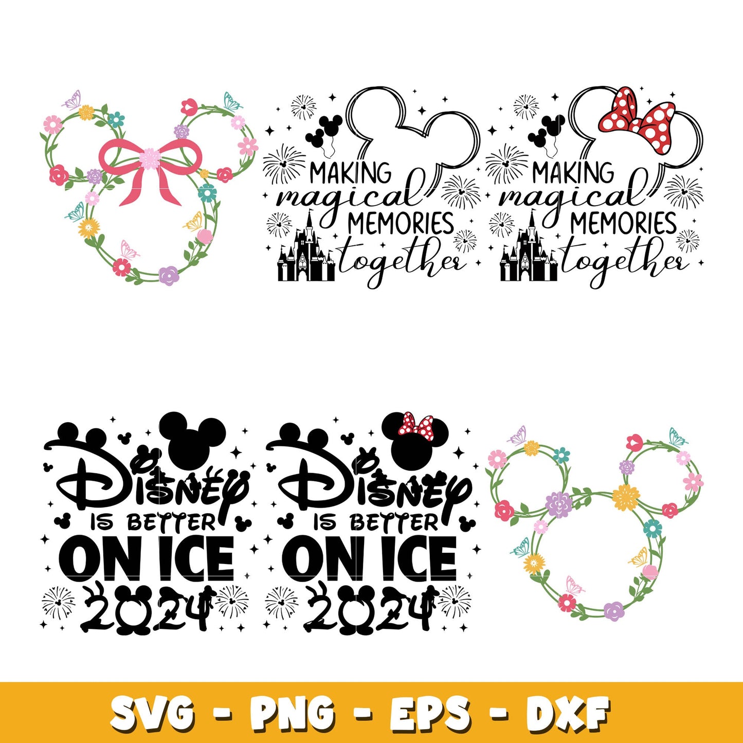 Disney Making Magical Memories Together bundle svg, Disney cartoon svg, Digital download
