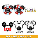 Mouse Family Cruise 2024 bundle svg, Disney svg, Digital download