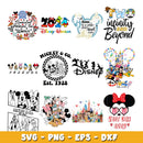 Mickey Friends Family bundle svg, Disney cartoon svg, Digital download