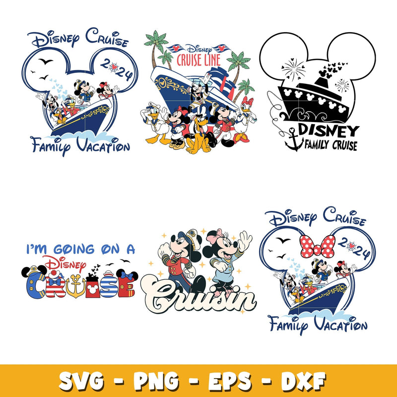 Mickey disney family cruise svg bundle, Disney cruise svg, Disney svg