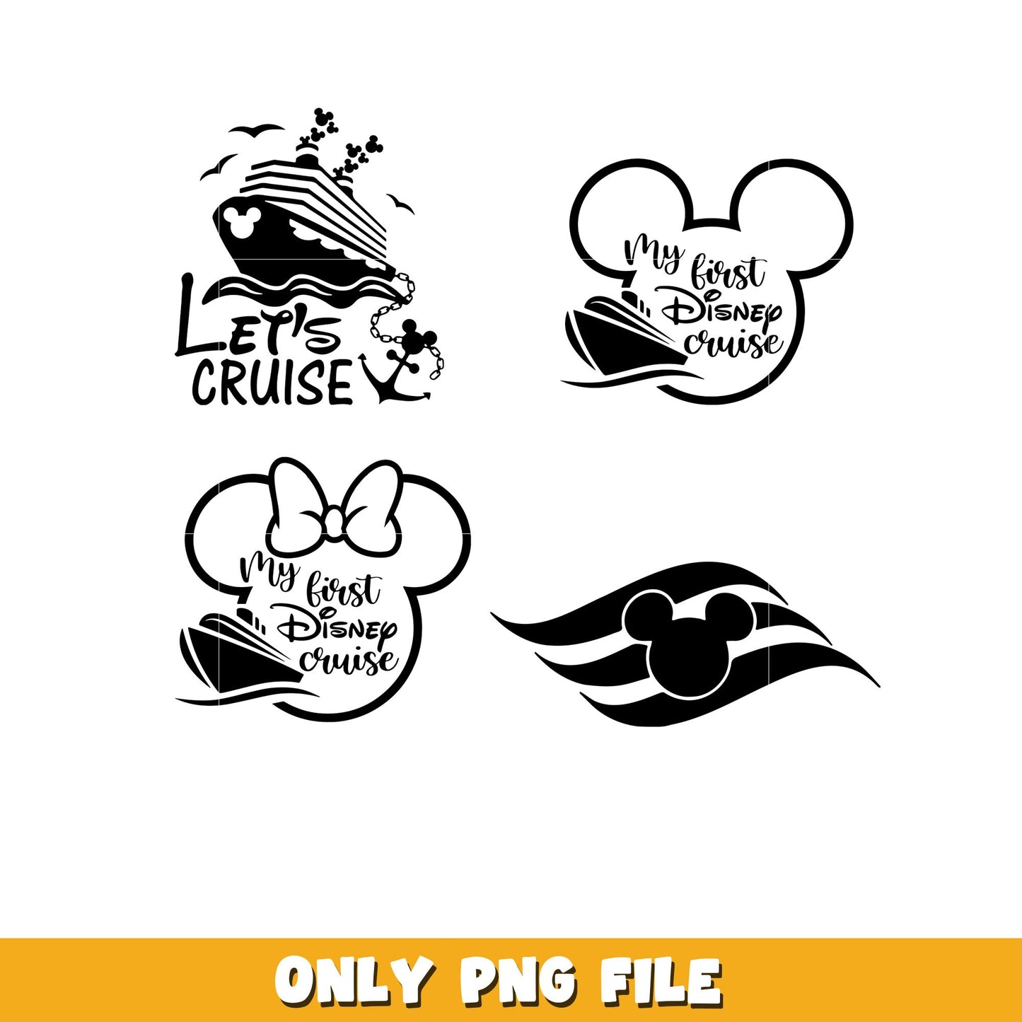 Disney Cruise bundle png, Disney cartoon png, Digital download