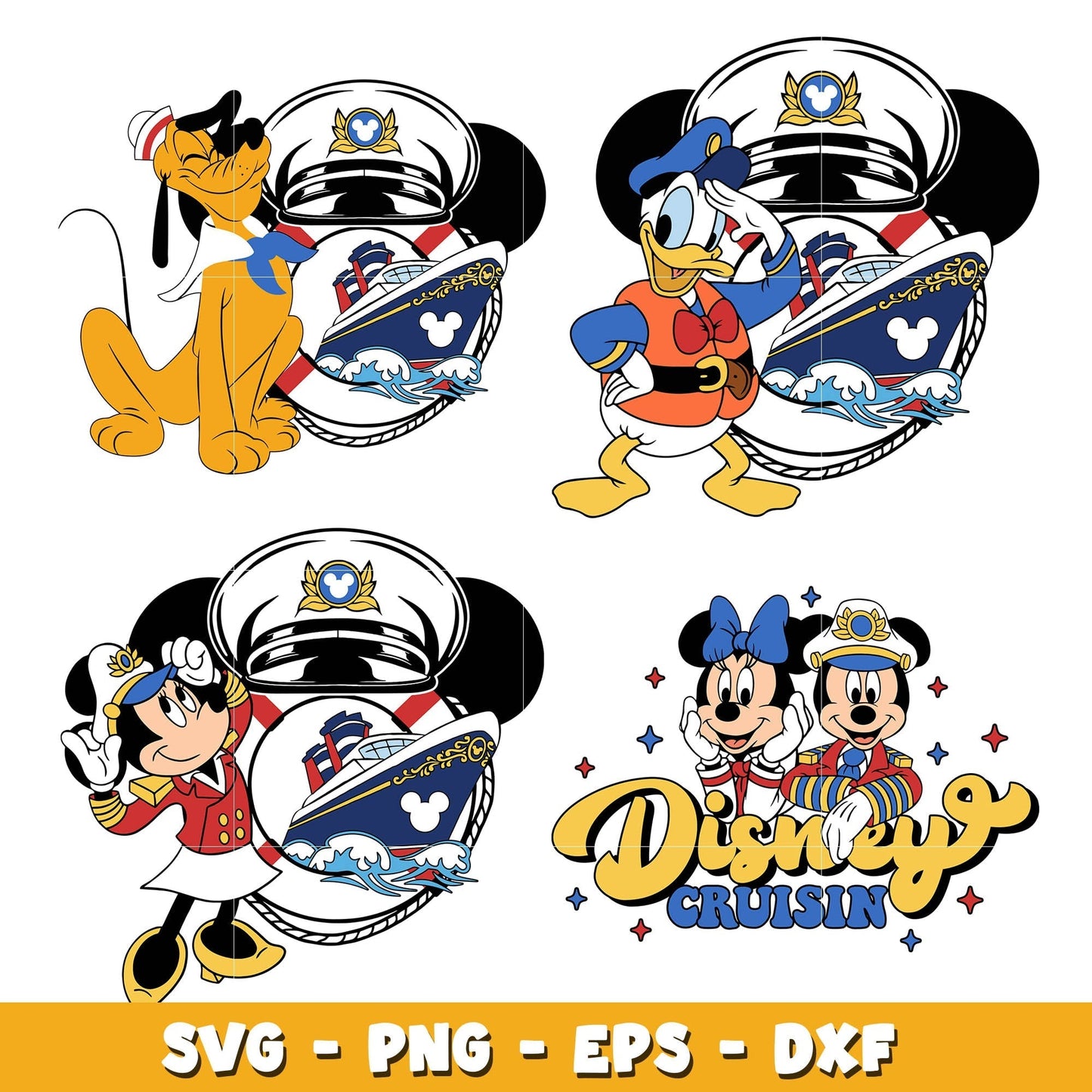 Mickey friends disney cruise line  bundle svg, Disney cartoon svg, Digital download