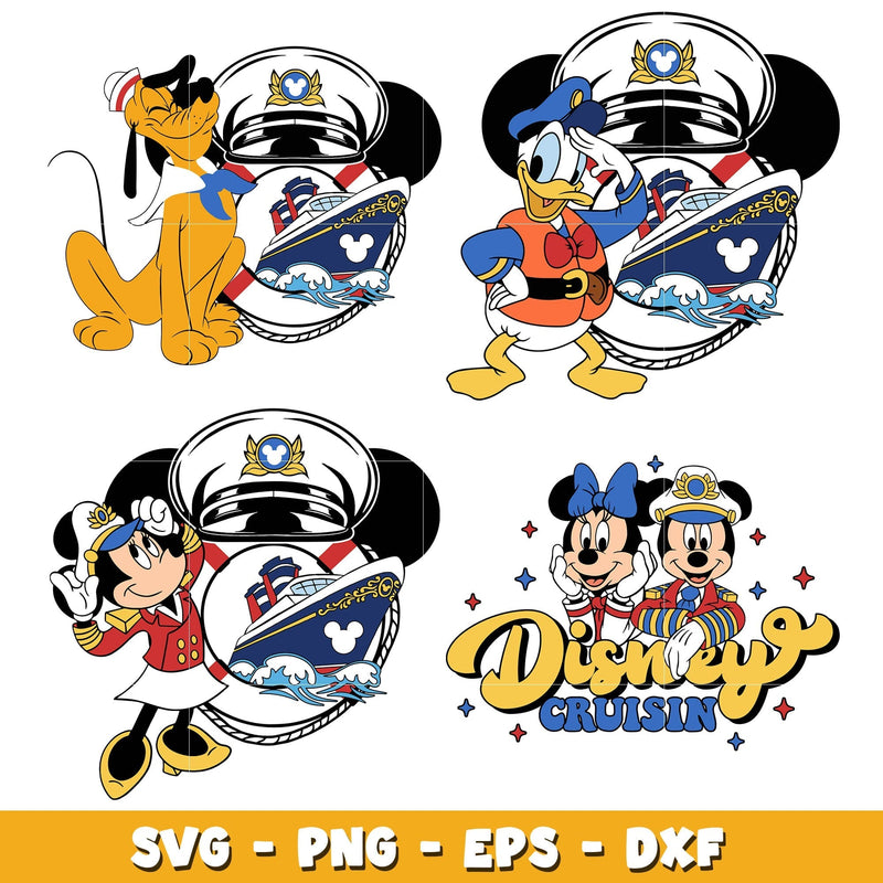 Mickey mouse disney cruisin svg bundle, Disney cruise svg, Disney svg