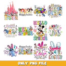 Disney mickey happy easter png bundle, Disney easter png, Disney png