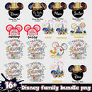 Disney family 2024 png bundle