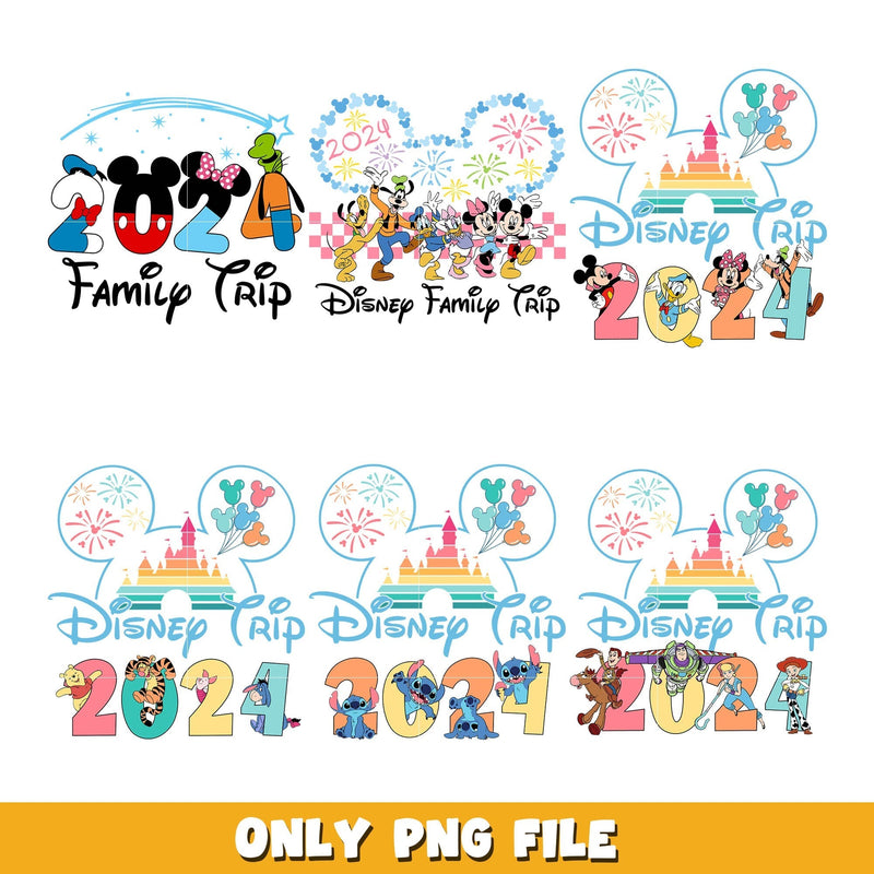 Mickey 2024 disney trip png bundle, Disney trip png, Disney png