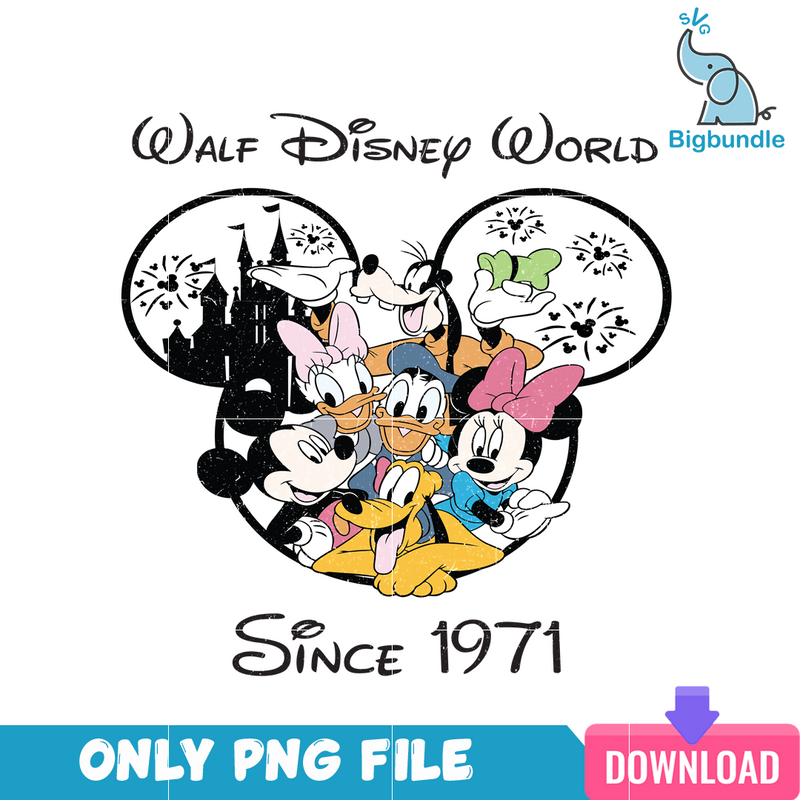 Walt Disney World Since 1971 Mickey Squad PNG
