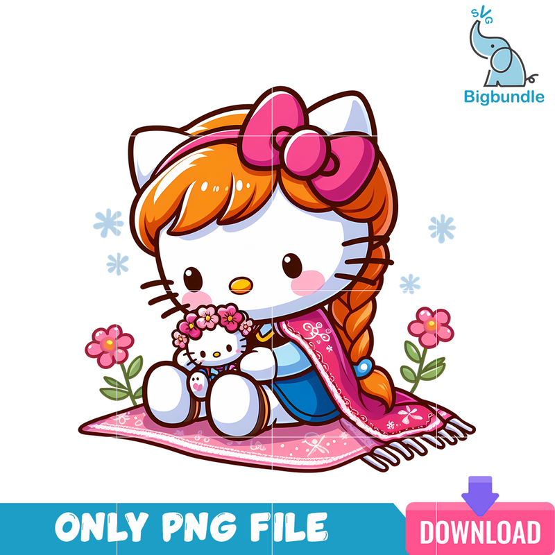 Disney Princess Anna Hello Kitty PNG