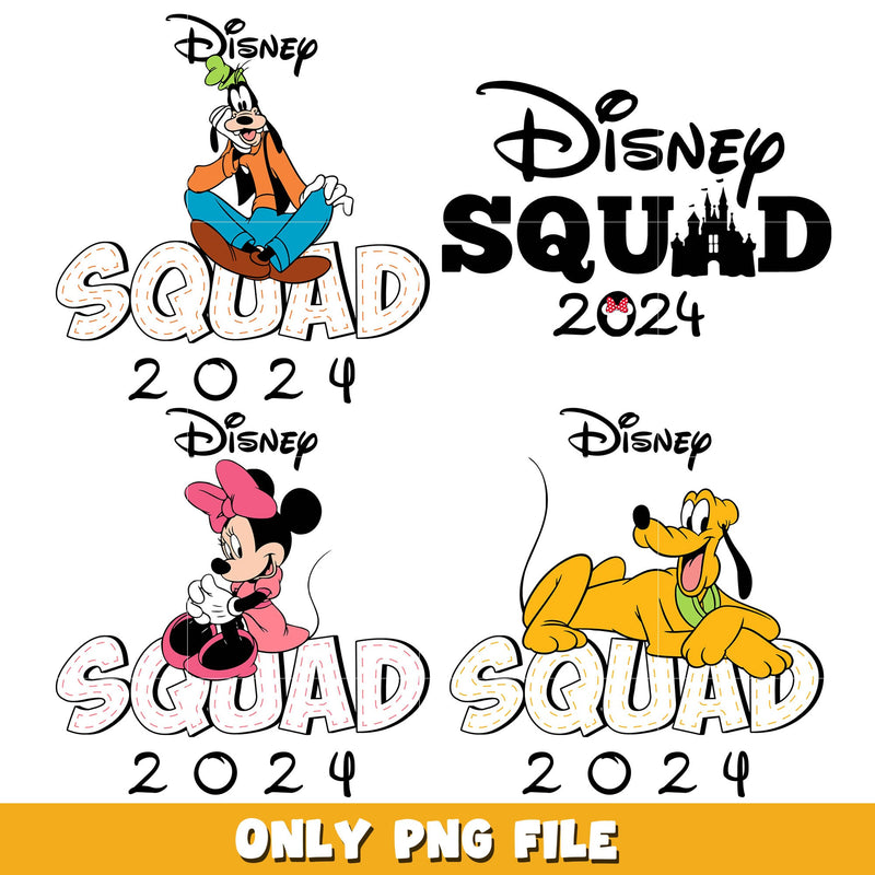 Mickey friends disney squad 2024 png bundle, Disney mickey png, Disney png