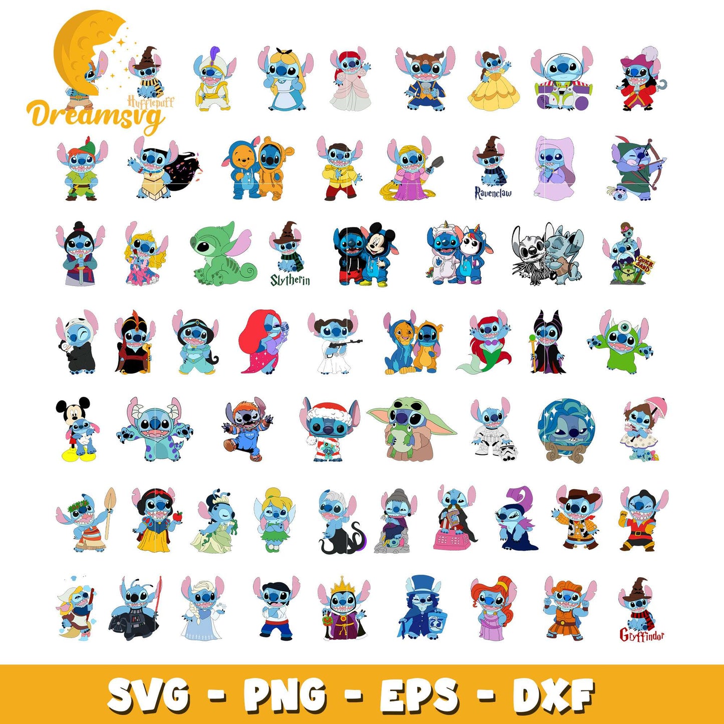 Disney stitch cosplay design bundle svg, disney lilo and stitch svg