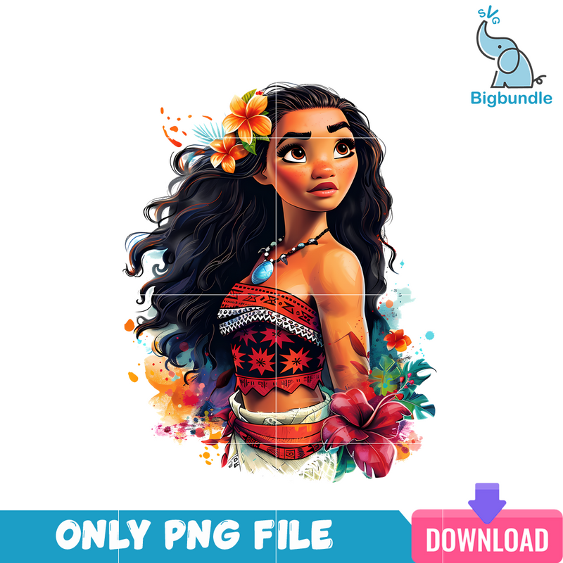 Disney Princess Moana Flower PNG