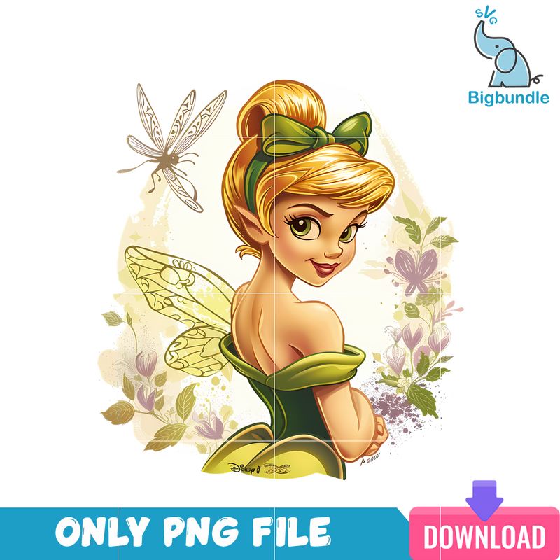 Disney Princess Tinker Bell Flower PNG