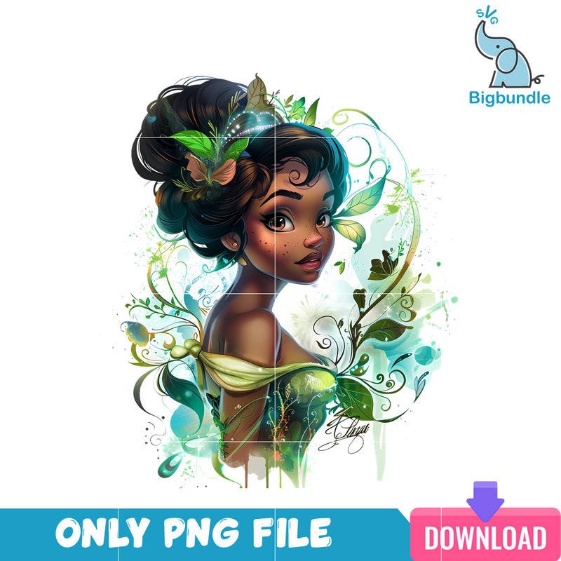 Disney Princess Tiana Flower PNG